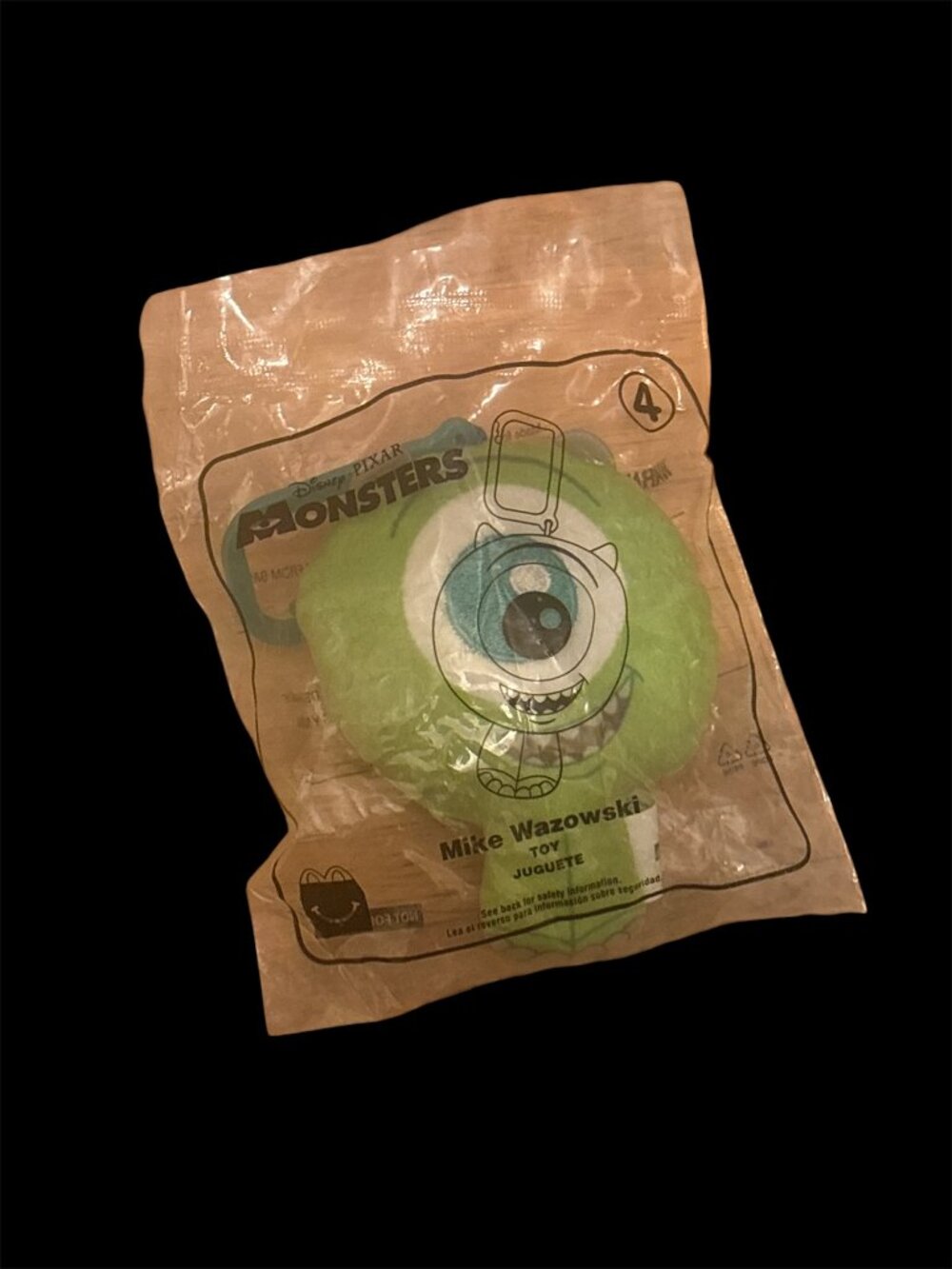 Mcdonalds Disney Pixar Monsters Inc Mike Wazowski Happy Meal Toy #4